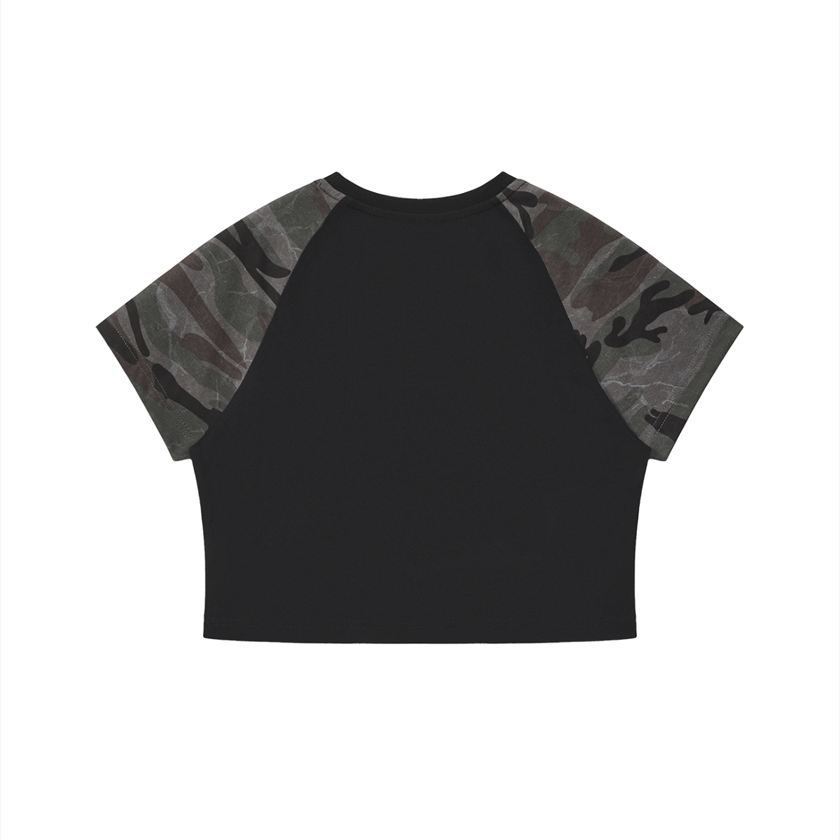 Women,Camo,Shirt,Crop