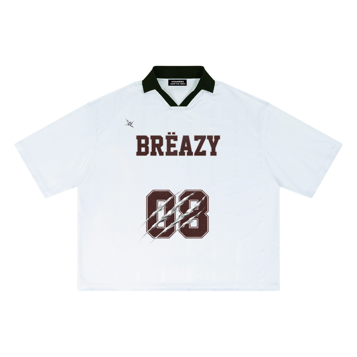 Soccer ,Jersey,Unisex Striped Boxy Soccer Jer