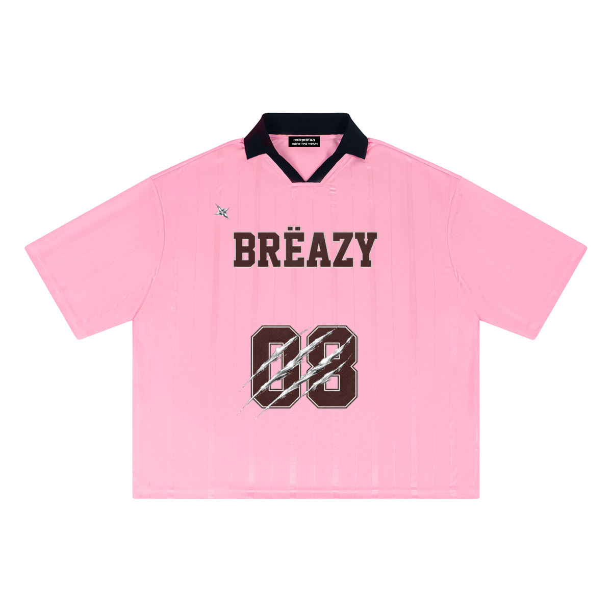 Soccer ,Jersey,Unisex Striped Boxy Soccer Jer