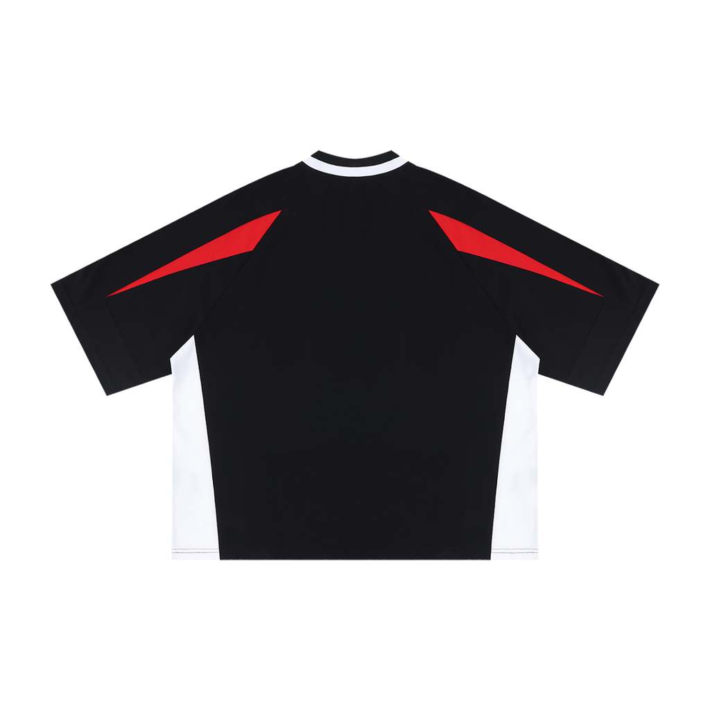  V-Neck T-Shirt, V-Neck , T-Shirt,Unisex Oversized Color Block V,Oversized 