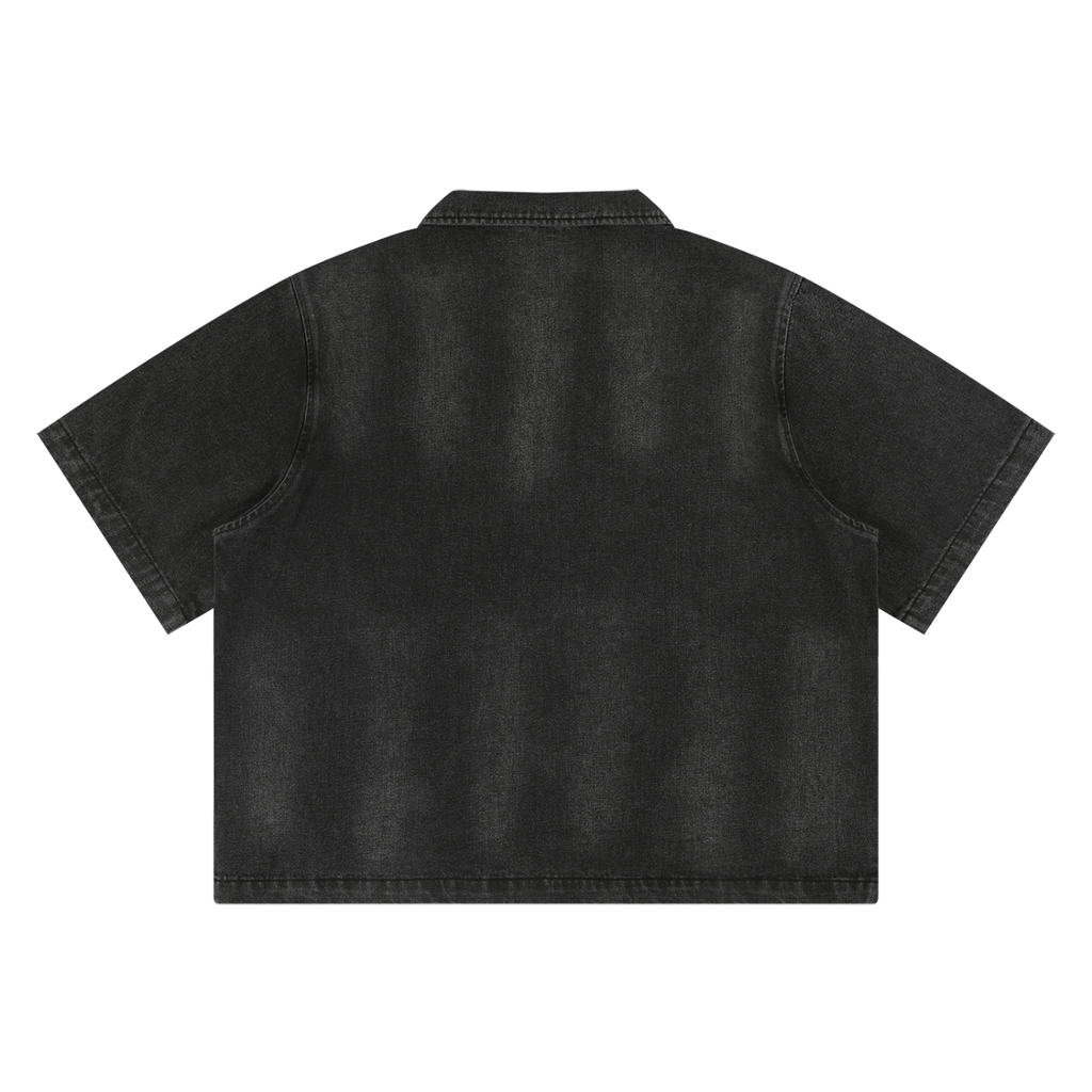Denim,Shirt,Unisex,Washed