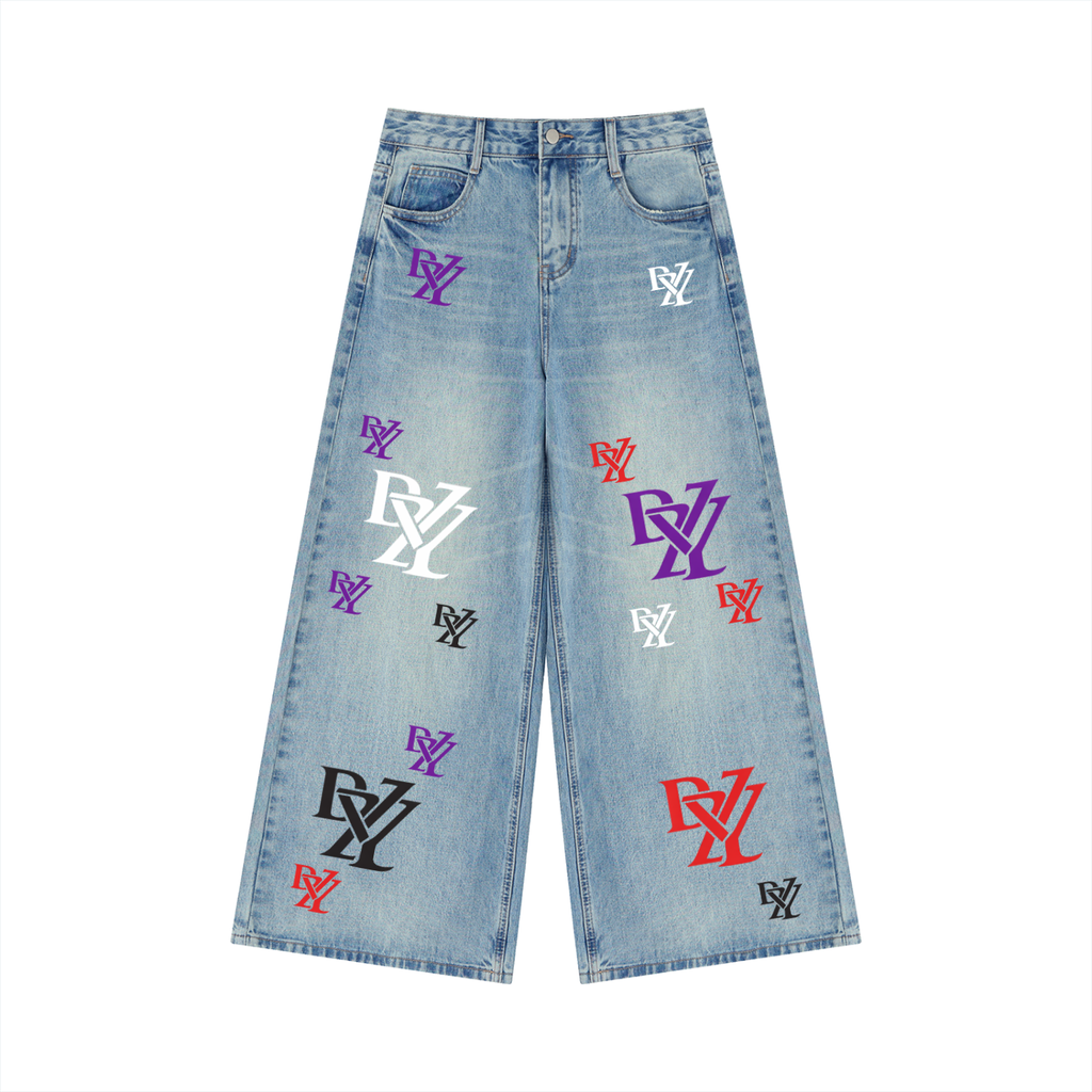 Jeans',Women’s ,Women’s Vintage Wash Wide Leg 