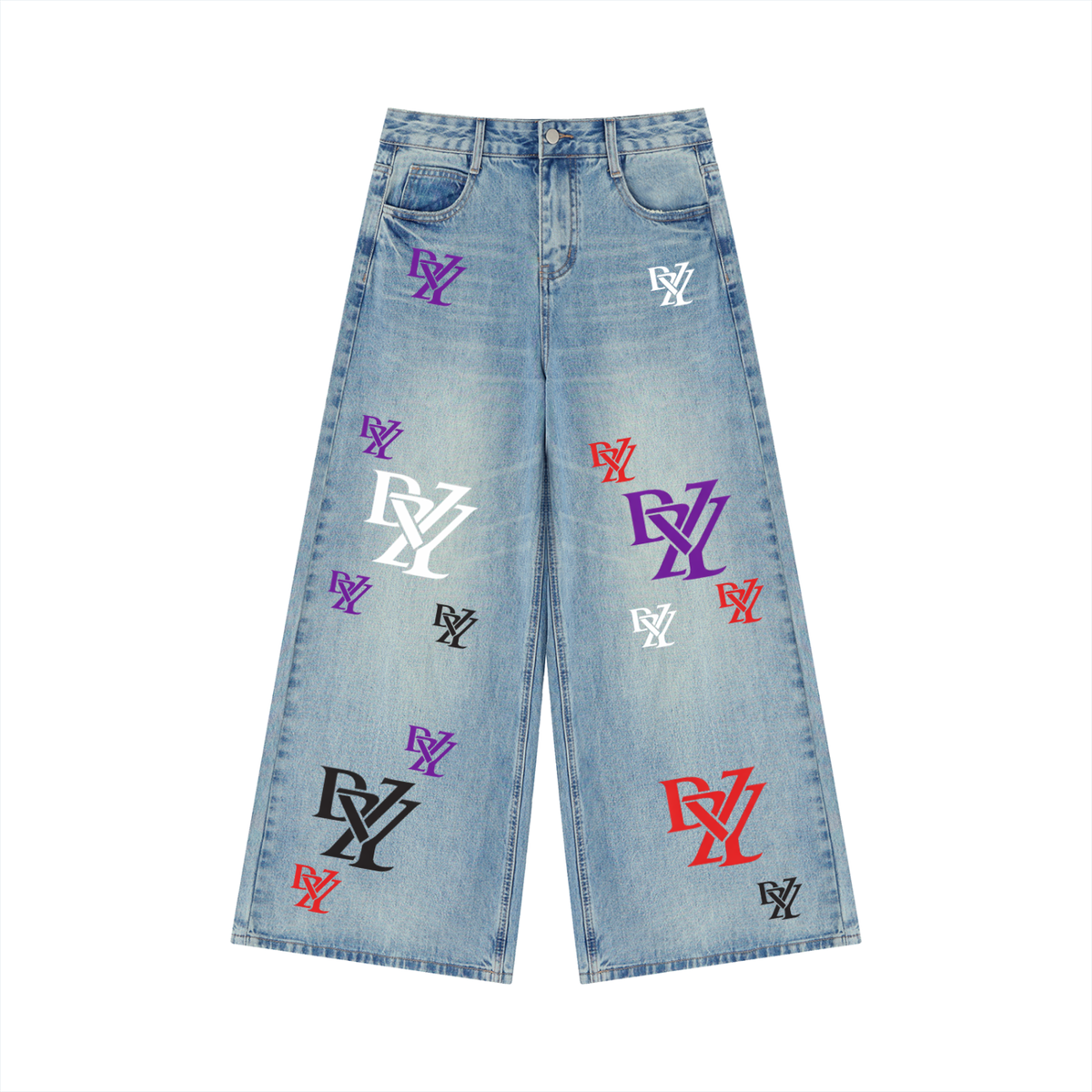 Jeans',Women’s ,Women’s Vintage Wash Wide Leg 