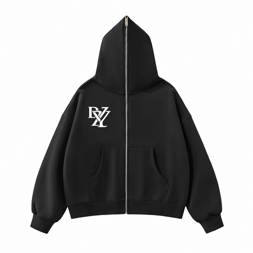Hoodie,Boxy,Fleeced,FullZip
