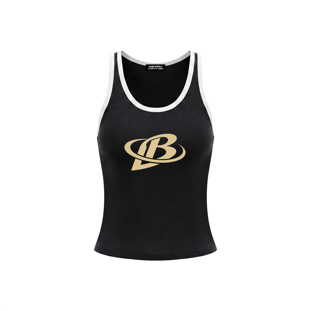 Women's Color Block Cropped Tank Top