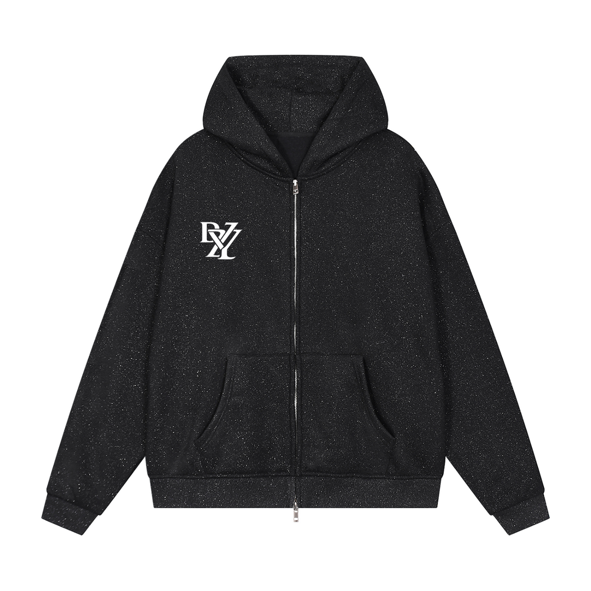Unisex Sparkles Full Zip Boxy Hoodie