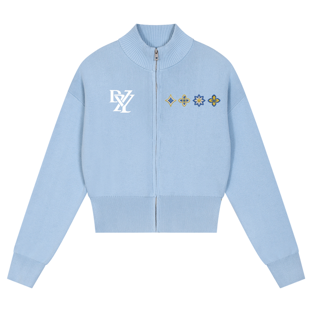 Women’s Mock Neck Zip Up Cardigan