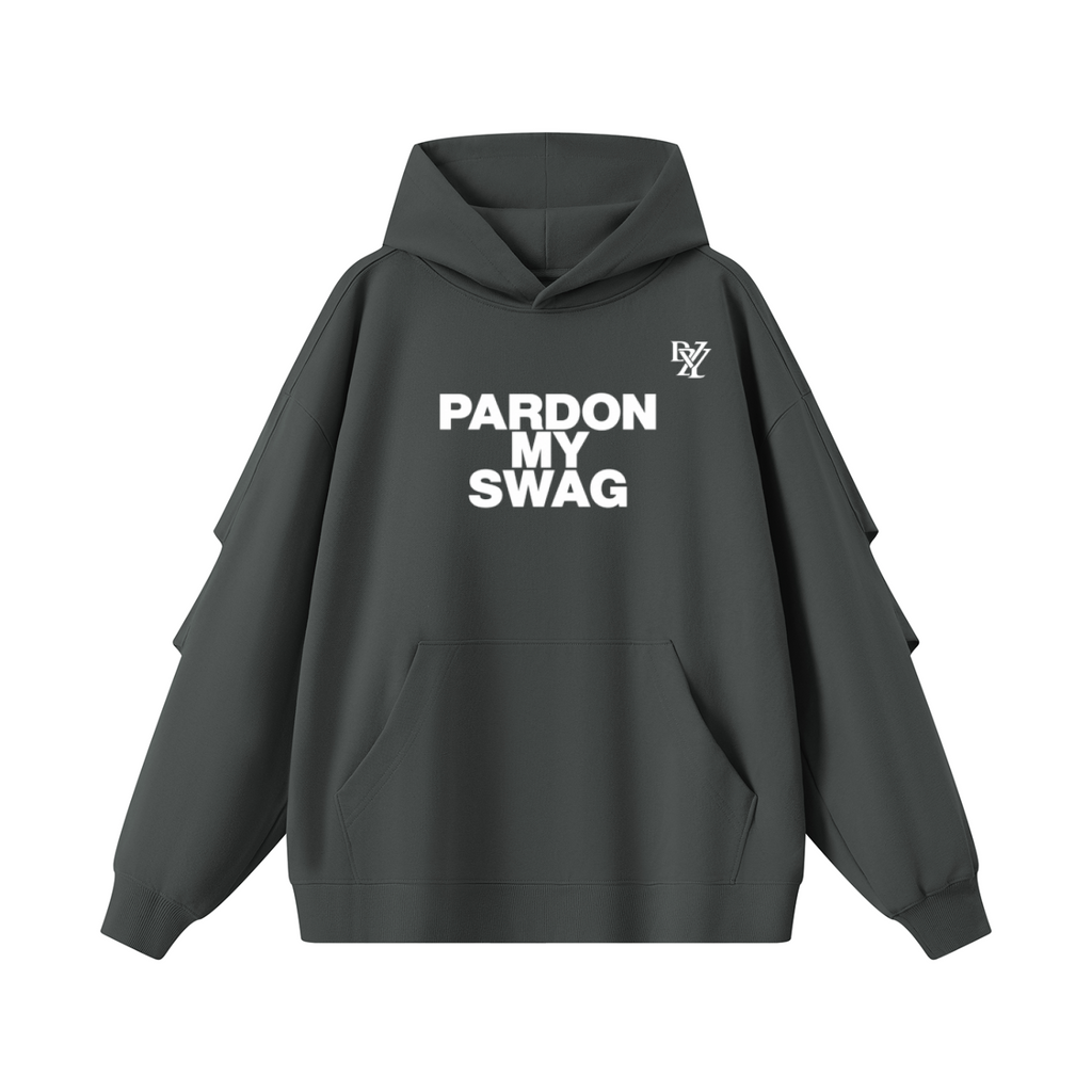Unisex Heavyweight Ruched Sleeves Hoodie