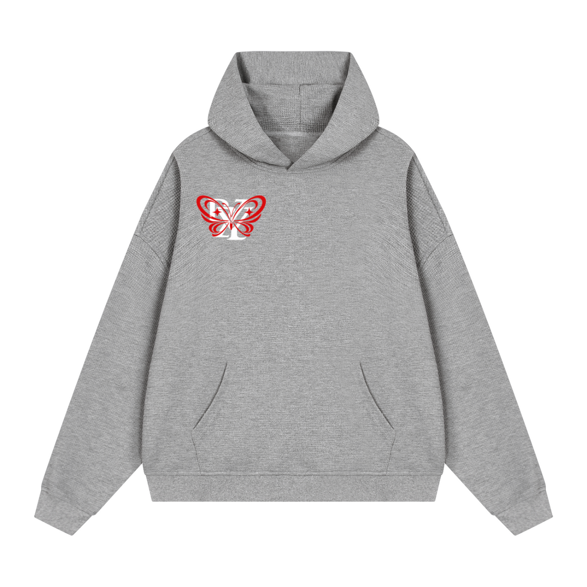 Unisex Waffle Boxy Hoodie