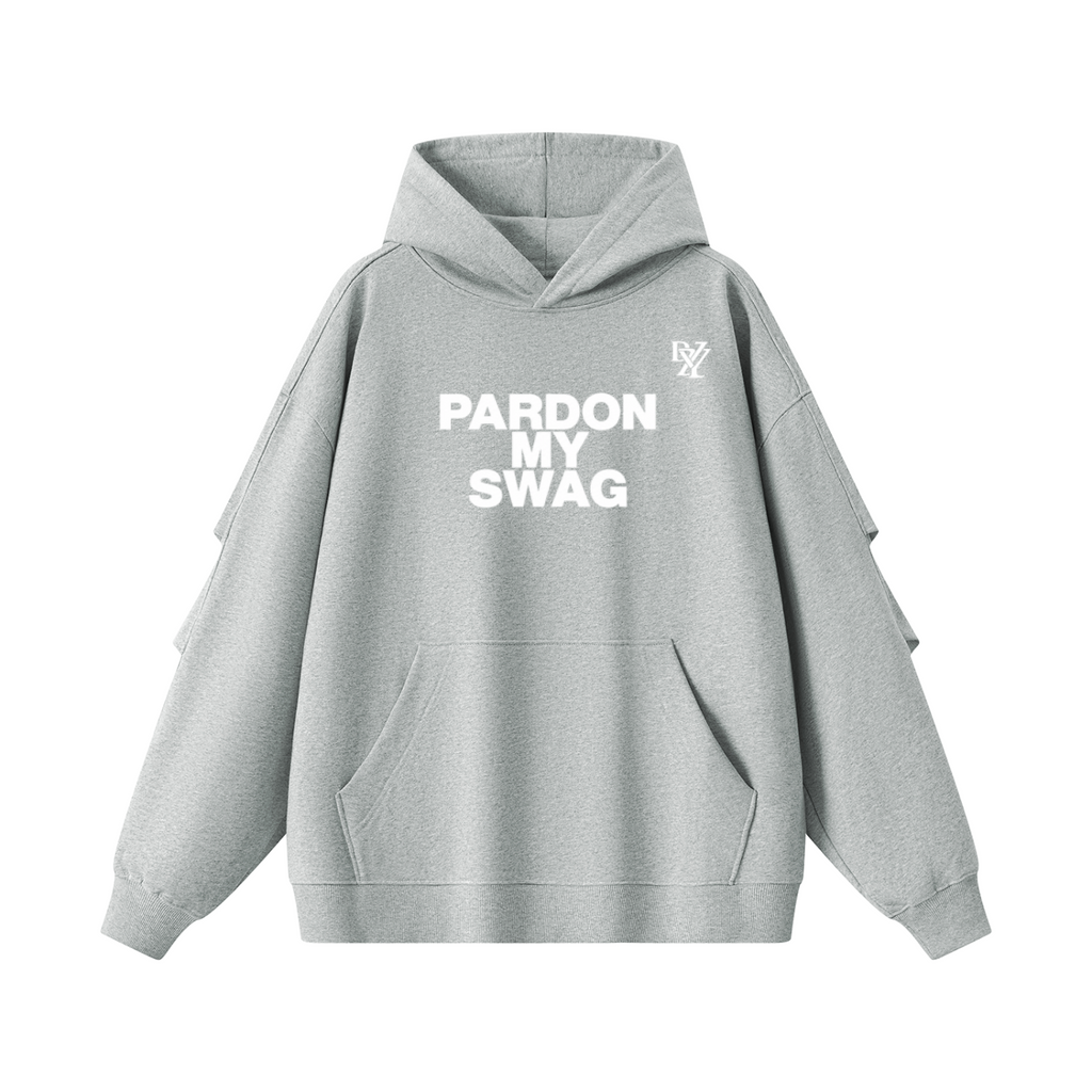 Unisex Heavyweight Ruched Sleeves Hoodie