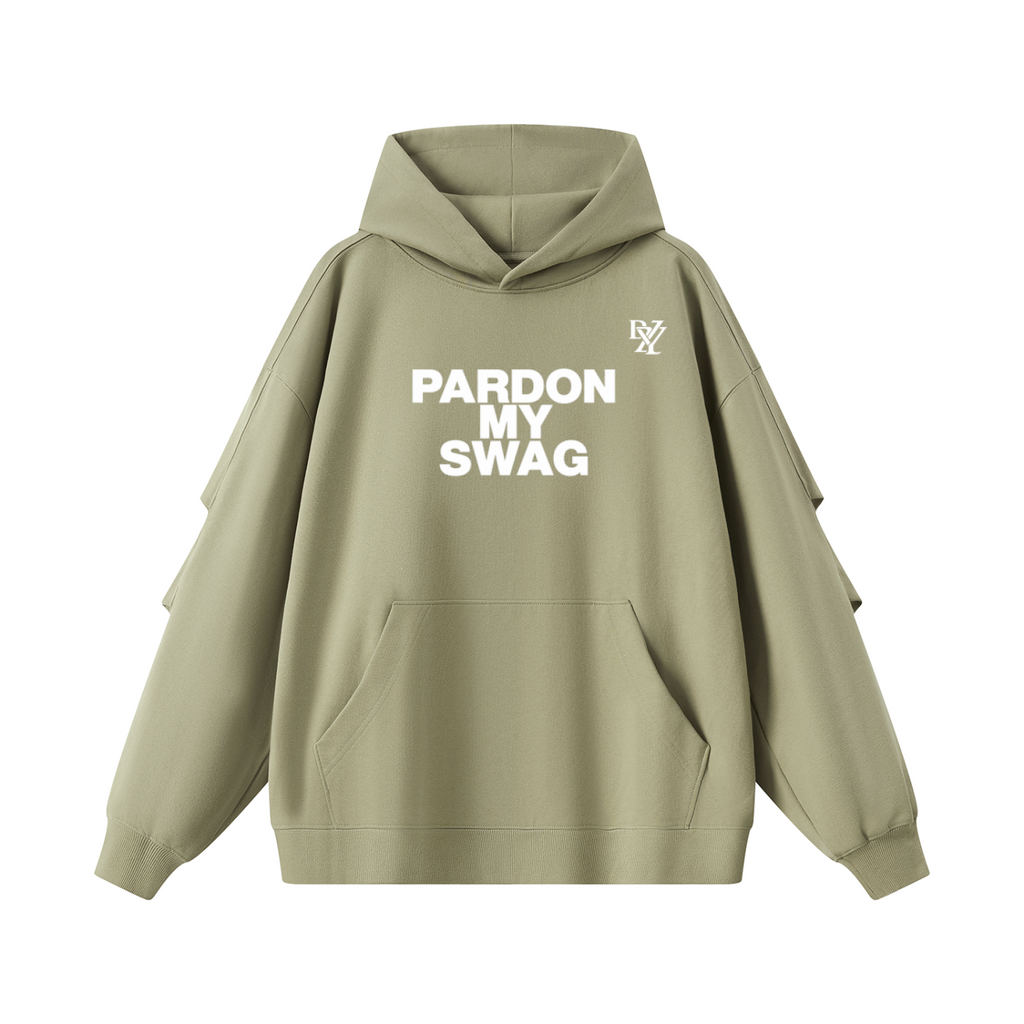 Unisex Heavyweight Ruched Sleeves Hoodie