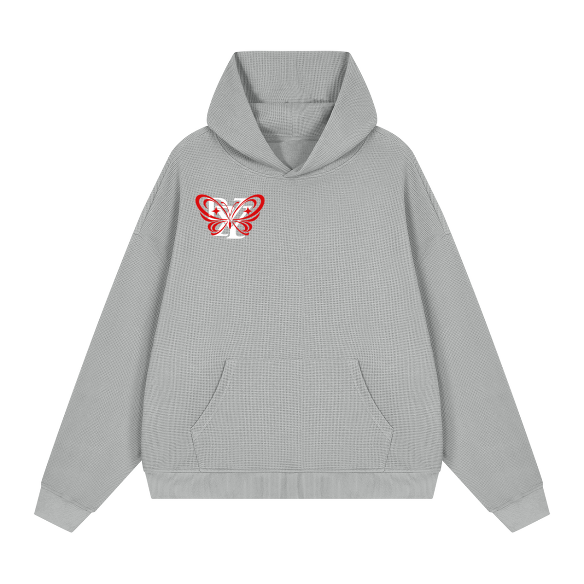 Unisex Waffle Boxy Hoodie