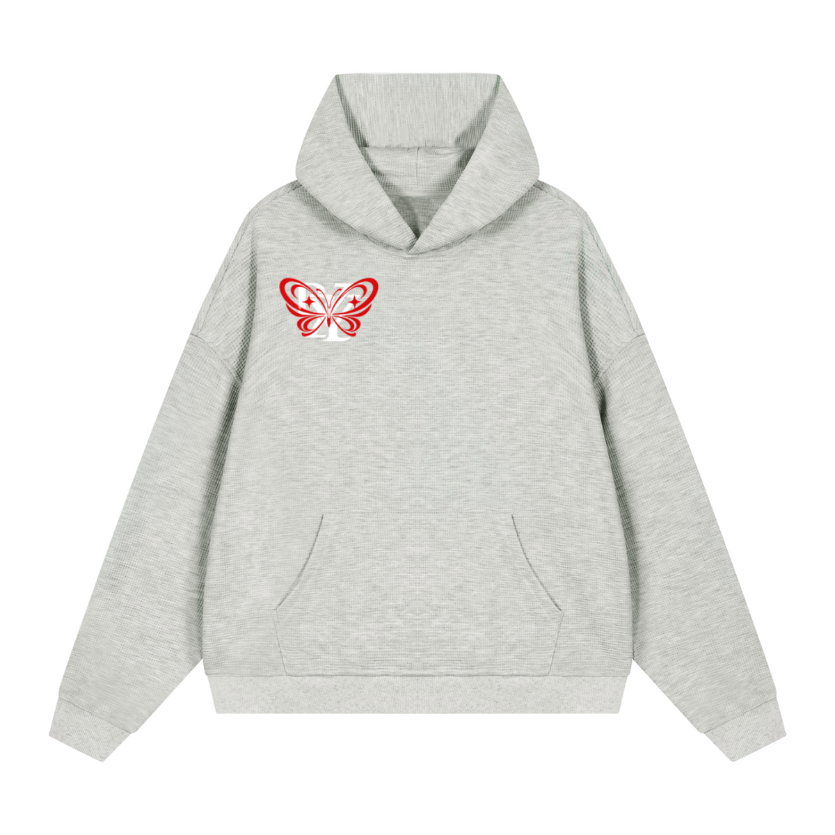 Unisex Waffle Boxy Hoodie