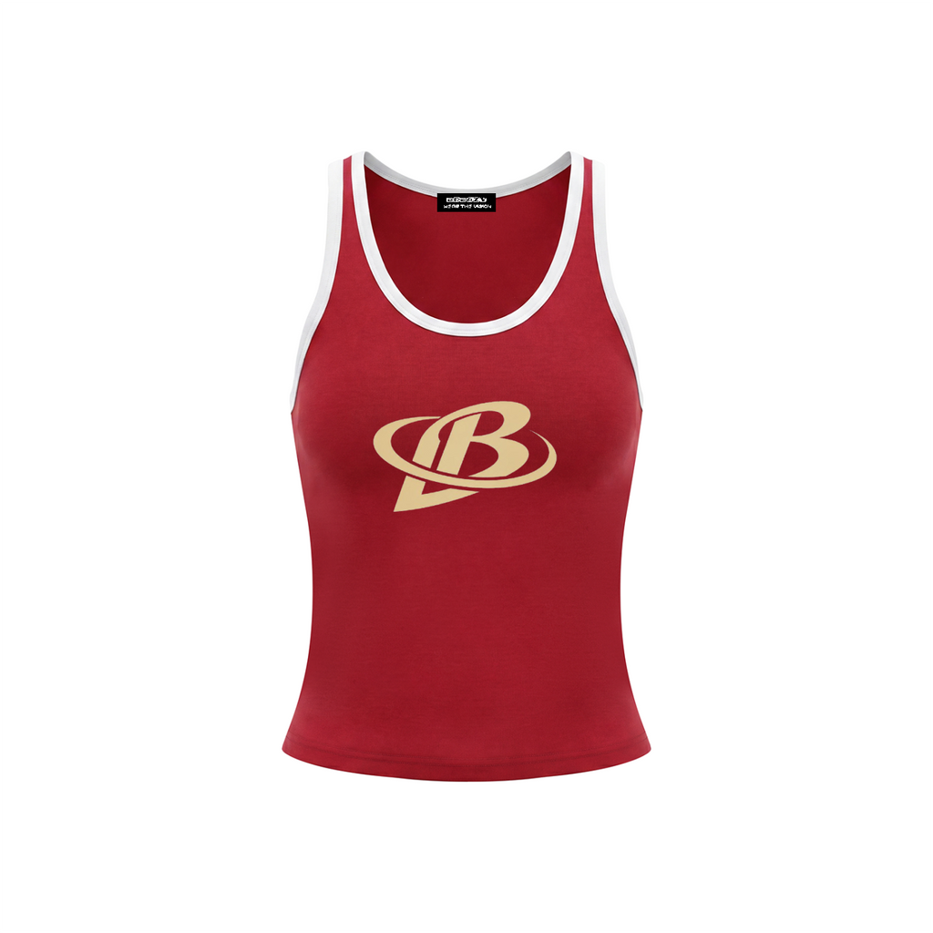 Women's Color Block Cropped Tank Top