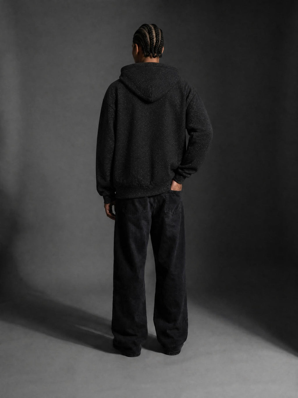 Unisex Sparkles Full Zip Boxy Hoodie