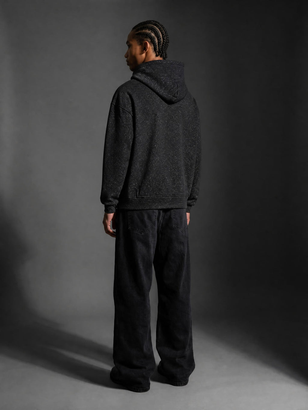 Unisex Sparkles Full Zip Boxy Hoodie