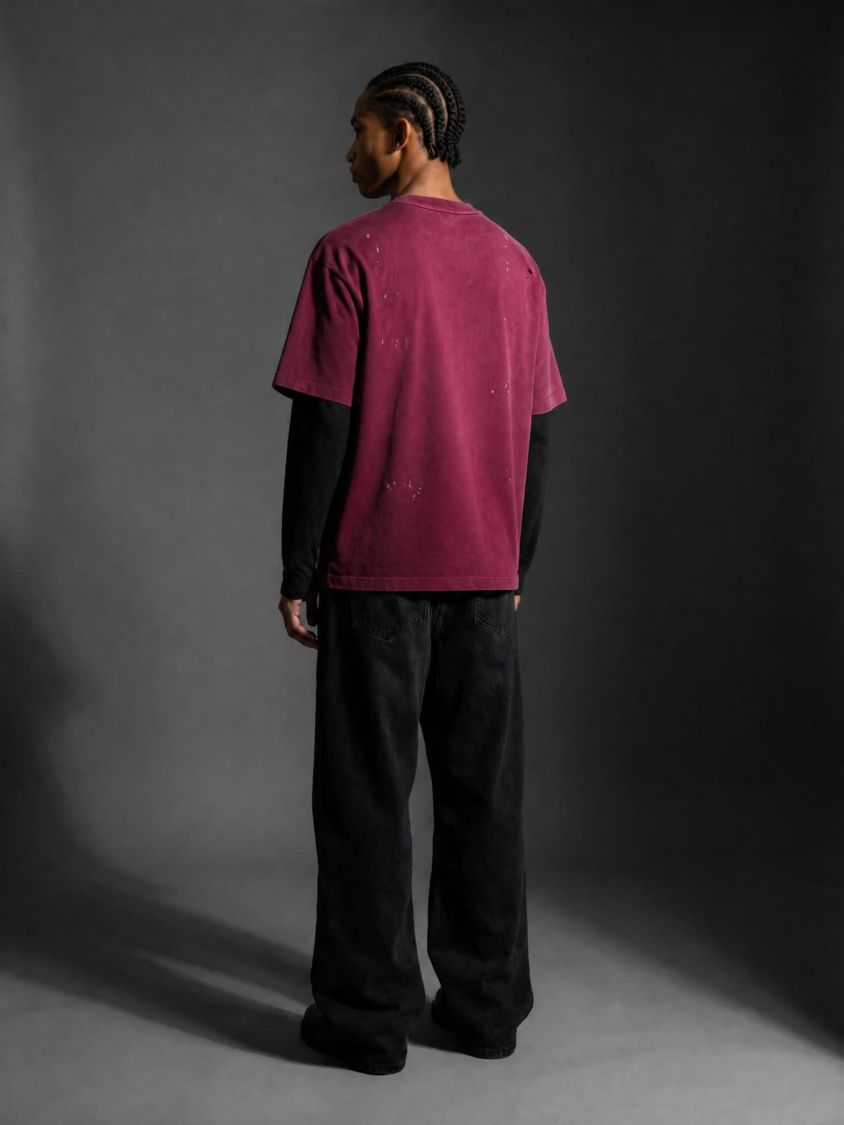 Unisex Vintage Wash Distressed Layer T-Shirt