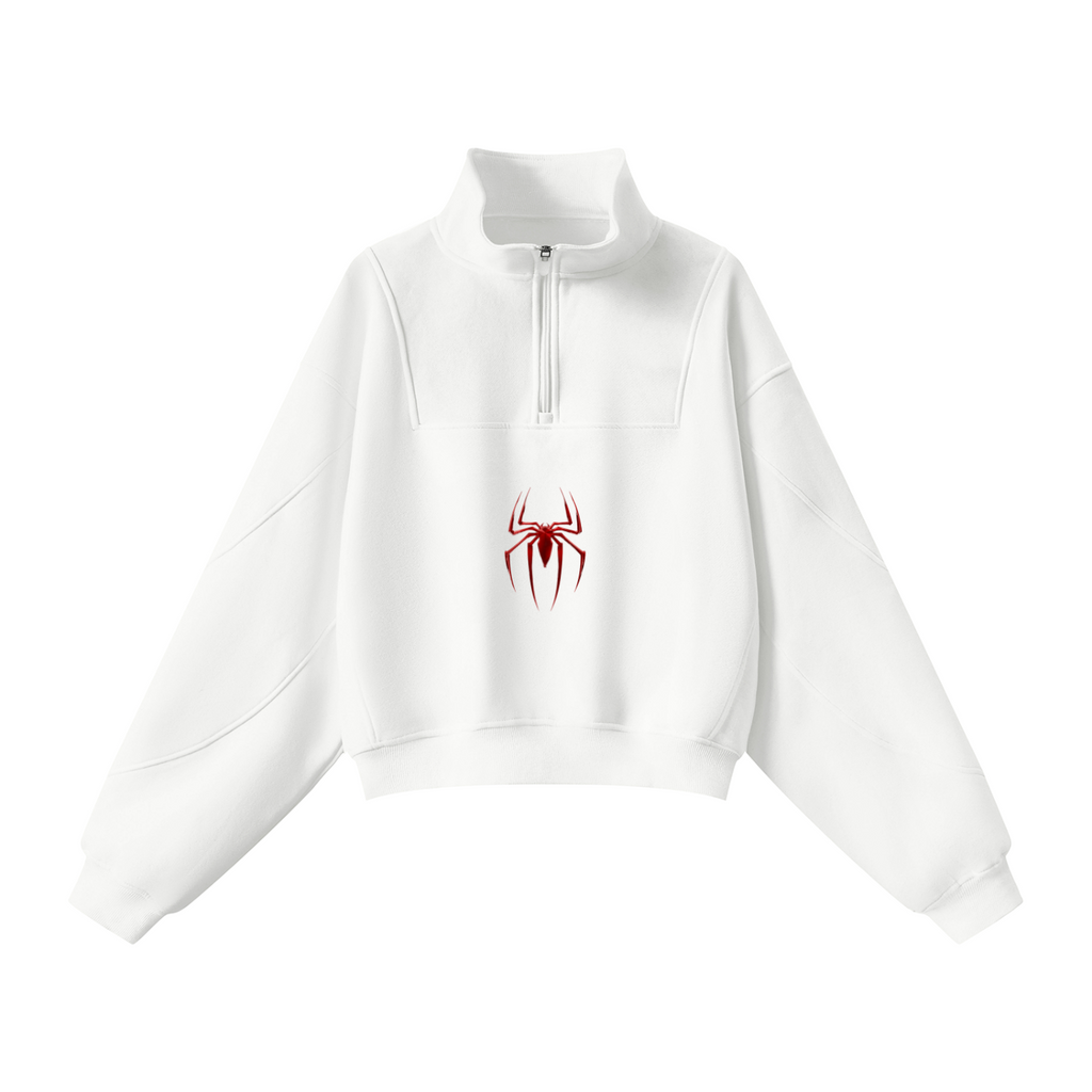 Brëazy x Spidër Women’s Loose Fleece Quarter-Zip Sweatshirt