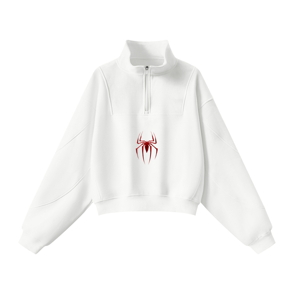 Brëazy x Spidër Women’s Loose Fleece Quarter-Zip Sweatshirt