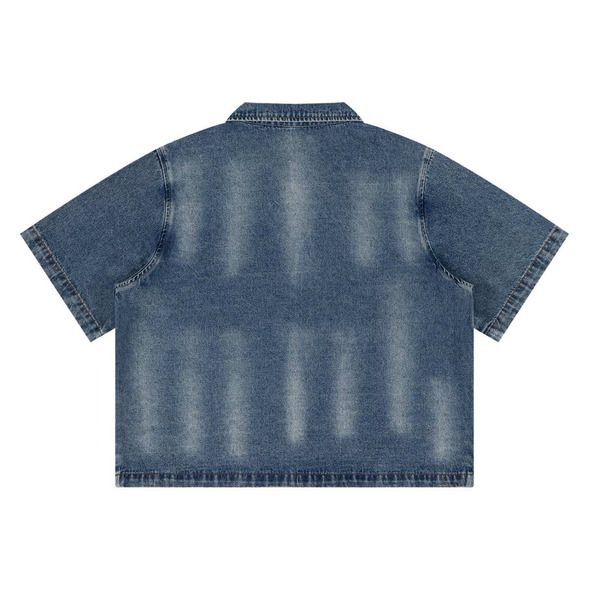 Denim,Shirt,Unisex,Washed