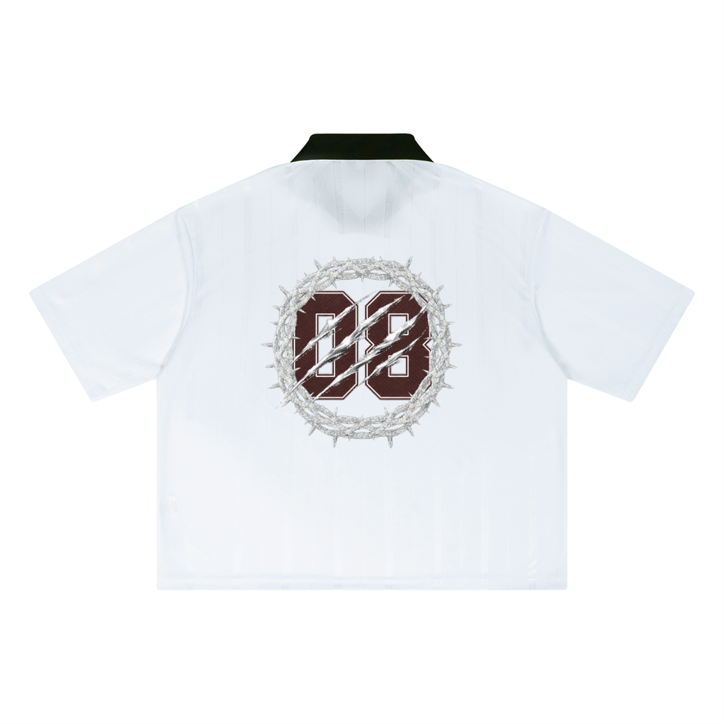 Soccer ,Jersey,Unisex Striped Boxy Soccer Jer