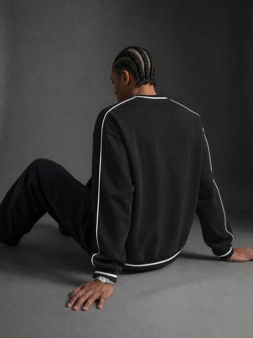 Unisex Color Block V-Neck Sweatshirt