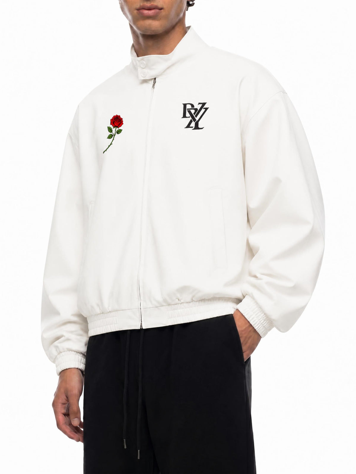 Brëazy Stand Collar Bomber Jacket