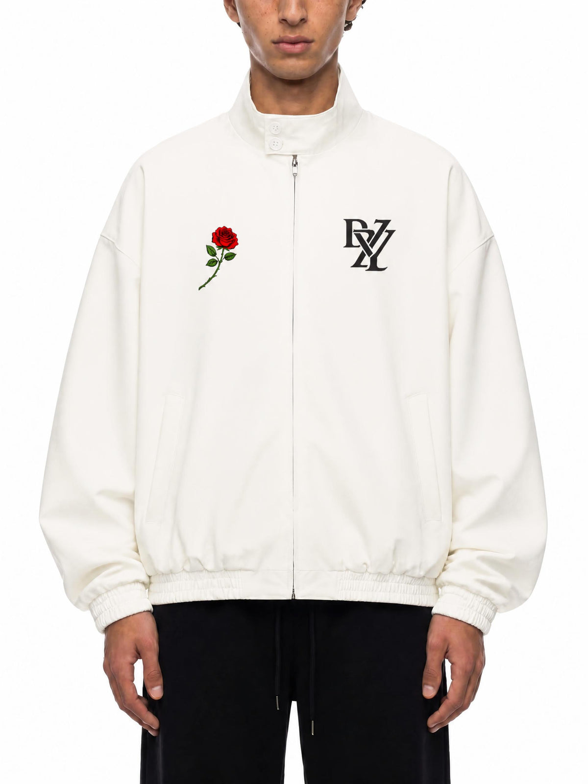 Brëazy Stand Collar Bomber Jacket