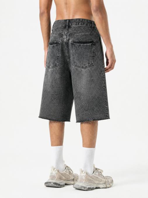 Men’s Vintage Wide Leg Denim Shorts
